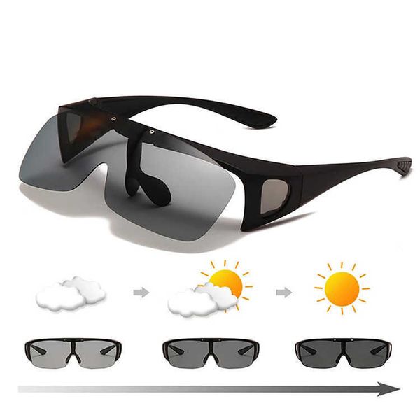 simple cover glasses flip myopia polarizing sun color changing yellow film night vision goggles for men and women, Black
simple cover glasses flip myopia polarizing sun color changing yellow film night vision goggles for men and women, Black