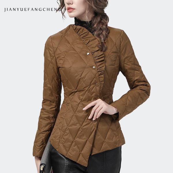 parkas elegant ruffles women winter down jacket slim short warm lightweight white duck down puffer coat 2021 new female office jackets, Black
parkas elegant ruffles women winter down jacket slim short warm lightweight white duck down puffer coat 2021 new female office jackets, Black
