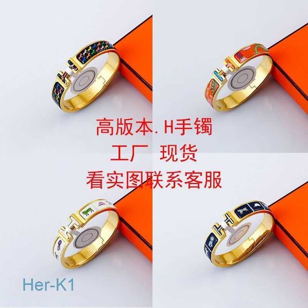 designer hermss bracelets bangle h family high edition letter pattern enamel fashion trend new stainless titanium steel jewelry with logo rw, Black
designer hermss bracelets bangle h family high edition letter pattern enamel fashion trend new stainless titanium steel jewelry with logo rw, Black