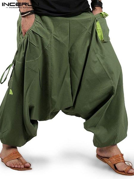 pants fashion men harem pants joggers streetwear elastic waist loose pockets drop crotch trousers men 2022 solid pants incerun s5xl, Black
pants fashion men harem pants joggers streetwear elastic waist loose pockets drop crotch trousers men 2022 solid pants incerun s5xl, Black