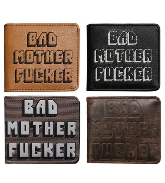 new pulp fiction jules wallet small coin pocket bad mother letters wallet card holder pu leather short purse male9123345, Red;black
new pulp fiction jules wallet small coin pocket bad mother letters wallet card holder pu leather short purse male9123345, Red;black