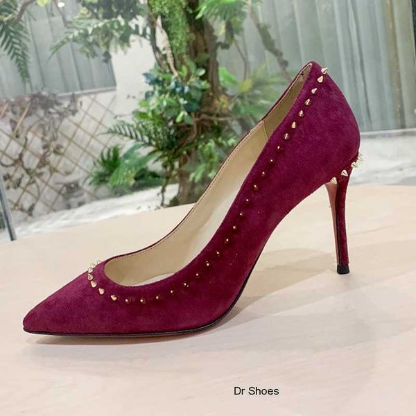 high heels designer shoes leather suede wedding shoes luxury nude rivet wine red rhinestone office professional party women's shoes hig, Black
high heels designer shoes leather suede wedding shoes luxury nude rivet wine red rhinestone office professional party women's shoes hig, Black