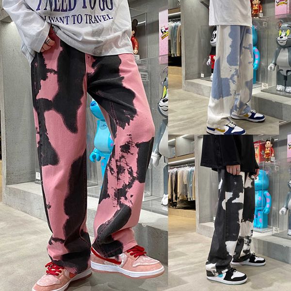 men's pants men y2k tie dye baggy jeans 2023 new loose vintage denim trousers male streetwear kpop causal straight wide leg pants gende, Black
men's pants men y2k tie dye baggy jeans 2023 new loose vintage denim trousers male streetwear kpop causal straight wide leg pants gende, Black