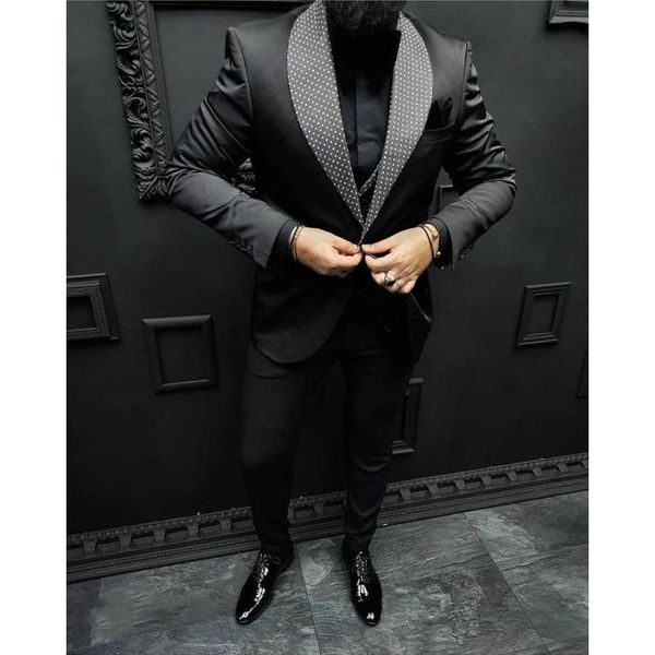 blazers tailored made wedding suits polka dot collar custom made black smoking tuxedo 2pcs jacket pants groom terno men blazer trousers, White;black
blazers tailored made wedding suits polka dot collar custom made black smoking tuxedo 2pcs jacket pants groom terno men blazer trousers, White;black