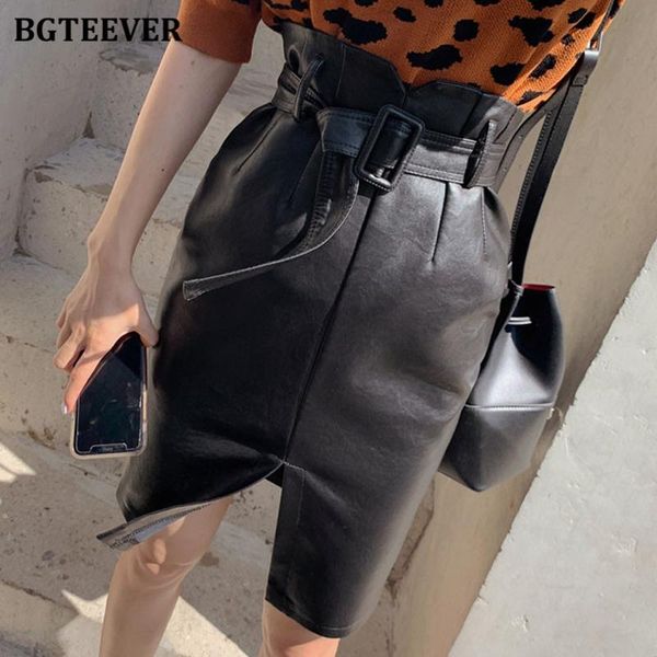 dresses bgteever fashion chic high waist belted women pu leather midi skirts autumn winter split female faux leather package hip skirts, White;black
dresses bgteever fashion chic high waist belted women pu leather midi skirts autumn winter split female faux leather package hip skirts, White;black
