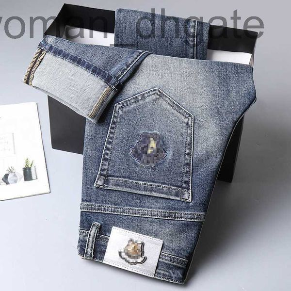 men's jeans designer new embroidered jeans for autumn and winter, men's feet slim fit fashion brand mid waist elastic men's j, Blue
men's jeans designer new embroidered jeans for autumn and winter, men's feet slim fit fashion brand mid waist elastic men's j, Blue