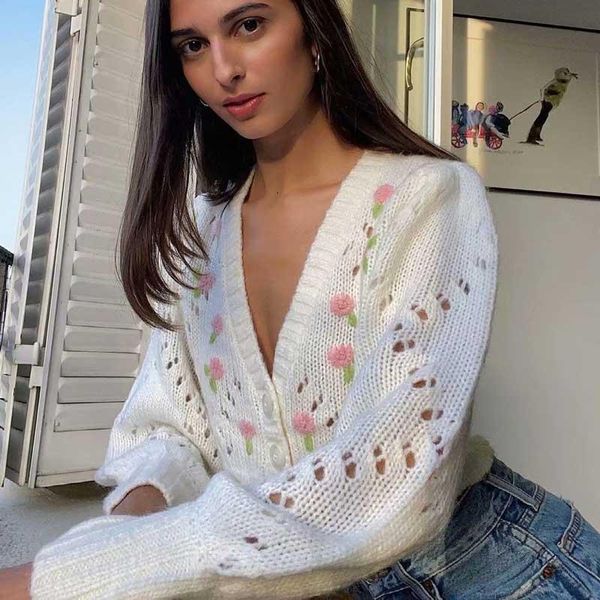 sweaters boho inspired new women winter white sweater and cardigans floral embroidery hollow out knit long sleeve crop cardigans women, White;black
sweaters boho inspired new women winter white sweater and cardigans floral embroidery hollow out knit long sleeve crop cardigans women, White;black