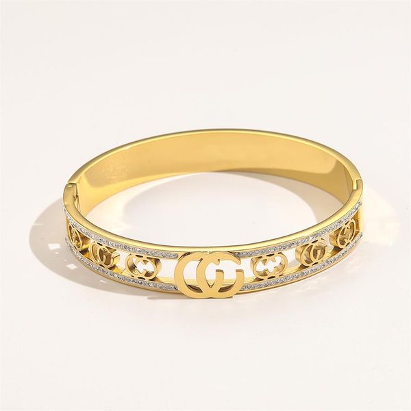 whole classic bracelets women bangle luxury designer bracelet crystal 18k gold plated stainless steel wedding lovers gift jewe2550, Black
whole classic bracelets women bangle luxury designer bracelet crystal 18k gold plated stainless steel wedding lovers gift jewe2550, Black