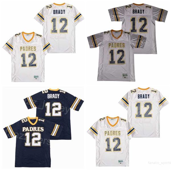 football high school junipero serra padres jersey tom brady 12 stitched and embroidery breathable college moive hiphop pullover navy blue wh, Black
football high school junipero serra padres jersey tom brady 12 stitched and embroidery breathable college moive hiphop pullover navy blue wh, Black