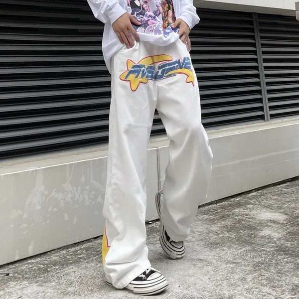 men's pants y2k retro embroidered denim trousers men's high street wide leg pants street loose casual jeans letter patch pants men, Black
men's pants y2k retro embroidered denim trousers men's high street wide leg pants street loose casual jeans letter patch pants men, Black