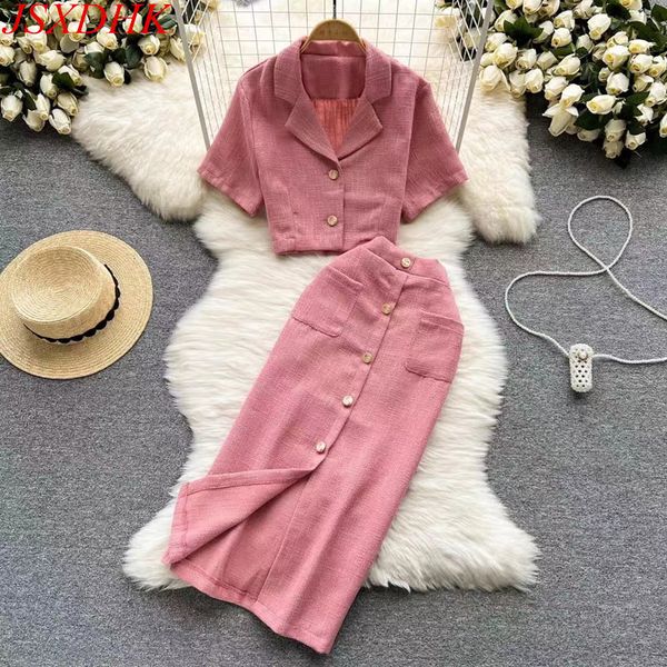 two piece dress chic fashion korean summer tweed 2 piece set women notched collar pink short blazer coat button pocket bodycon long skirts s, White
two piece dress chic fashion korean summer tweed 2 piece set women notched collar pink short blazer coat button pocket bodycon long skirts s, White