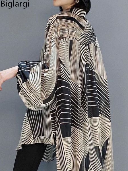 women's blouses shirts oversized striped chiffon summer shirt women blouse holiday style ladies casual sunscreen loose large shirts 4xl, White
women's blouses shirts oversized striped chiffon summer shirt women blouse holiday style ladies casual sunscreen loose large shirts 4xl, White