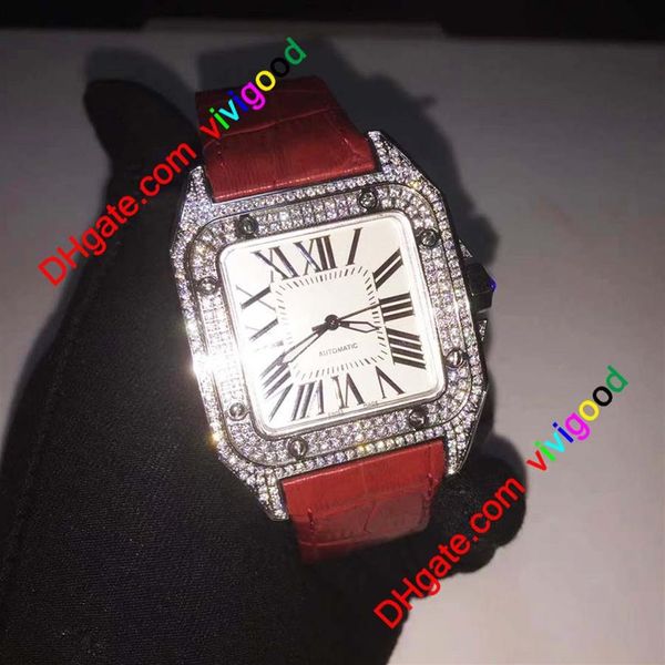 2021 fashion 100-xl men square watches 40mm diamond watch leather strap automatic movement iced out mens watche275t, Slivery;brown
2021 fashion 100-xl men square watches 40mm diamond watch leather strap automatic movement iced out mens watche275t, Slivery;brown