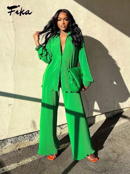 pants casual solid loose tow pieces set single breasted long sleeve shirt and wide leg full length pant women daily wear summer, White
pants casual solid loose tow pieces set single breasted long sleeve shirt and wide leg full length pant women daily wear summer, White