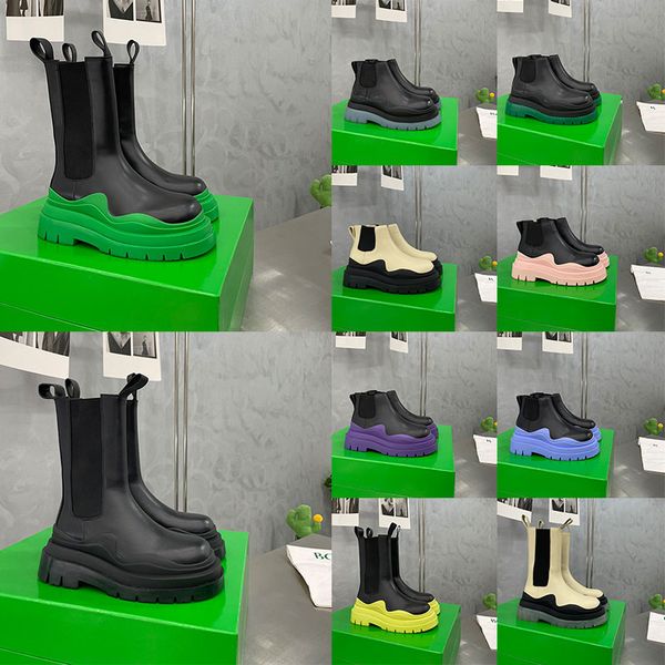 size 35-44 men designer boots tire leather women half ankle boots mens fashion wave orange clear colored rubber outsole elastic webbing outd, Black
size 35-44 men designer boots tire leather women half ankle boots mens fashion wave orange clear colored rubber outsole elastic webbing outd, Black