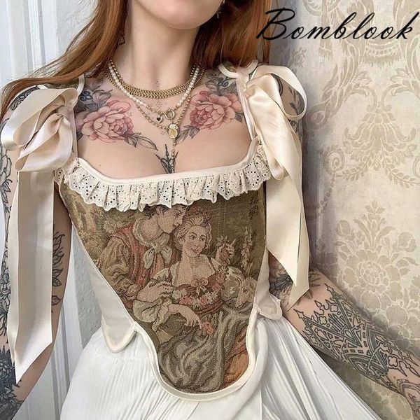 tanks bomblook 2022 trend women's portrait print crop strappy tank waist corset vintage court style elegant, Black;white
tanks bomblook 2022 trend women's portrait print crop strappy tank waist corset vintage court style elegant, Black;white