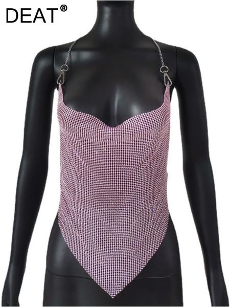 t-shirt deat fashion pink metal drill vest women's summer 2022 new vneck slim backless sleeveless strap female 5e5422, White
t-shirt deat fashion pink metal drill vest women's summer 2022 new vneck slim backless sleeveless strap female 5e5422, White