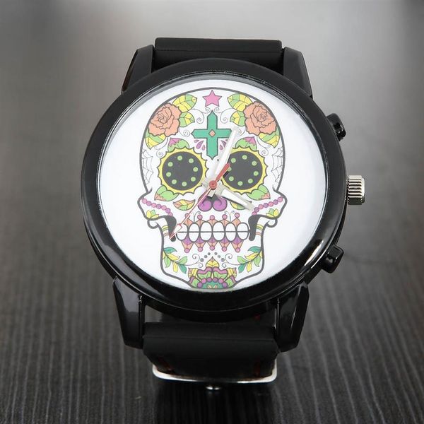 popular fashion women's men's skeleton skull style dial silicone strap quartz wrist watch229a, Slivery;brown
popular fashion women's men's skeleton skull style dial silicone strap quartz wrist watch229a, Slivery;brown