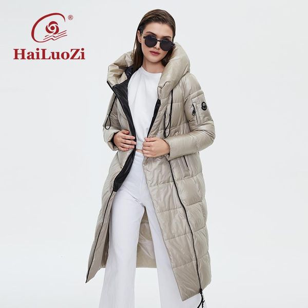 leather hailuozi 2022 new winter women's jackets lengthened style padded parka warm hooded zipper ladies fashion cotton women coat 6055, Black
leather hailuozi 2022 new winter women's jackets lengthened style padded parka warm hooded zipper ladies fashion cotton women coat 6055, Black