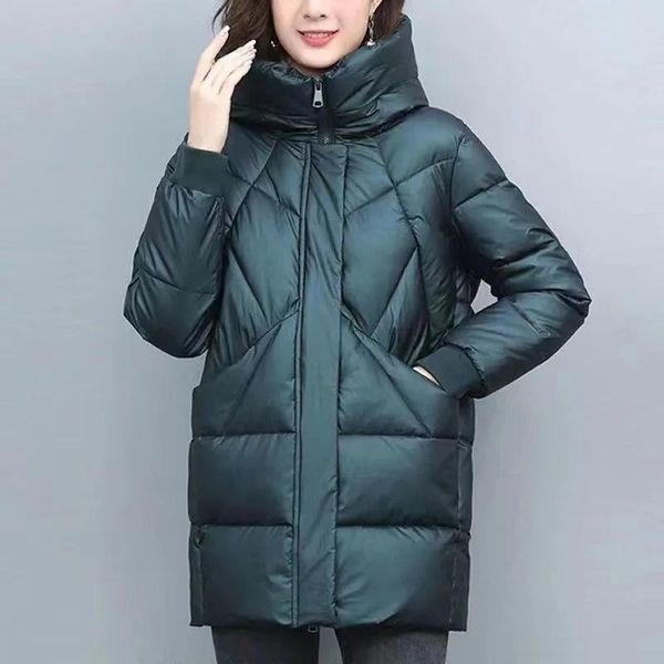 leather 2022 hooded cotton coat women's midlength winter jackets elegant mother's parkas padded jacket thick down padded jacket vi, Black
leather 2022 hooded cotton coat women's midlength winter jackets elegant mother's parkas padded jacket thick down padded jacket vi, Black