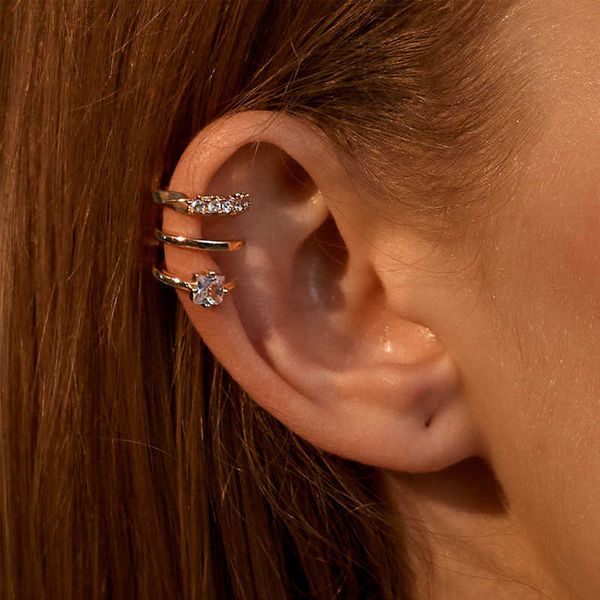 charm 1pcs fashion exquisite rhinestone decor ear cuff earring for woman three-layer zircon ear 2022 winter new arrival christmas gift aa230, Golden
charm 1pcs fashion exquisite rhinestone decor ear cuff earring for woman three-layer zircon ear 2022 winter new arrival christmas gift aa230, Golden