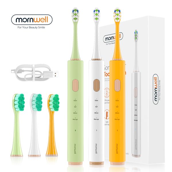 toothbrush mornwell electric sonic t32 usb charge rechargeable waterproof electronic tooth 2 brushes replacement heads 230421
toothbrush mornwell electric sonic t32 usb charge rechargeable waterproof electronic tooth 2 brushes replacement heads 230421