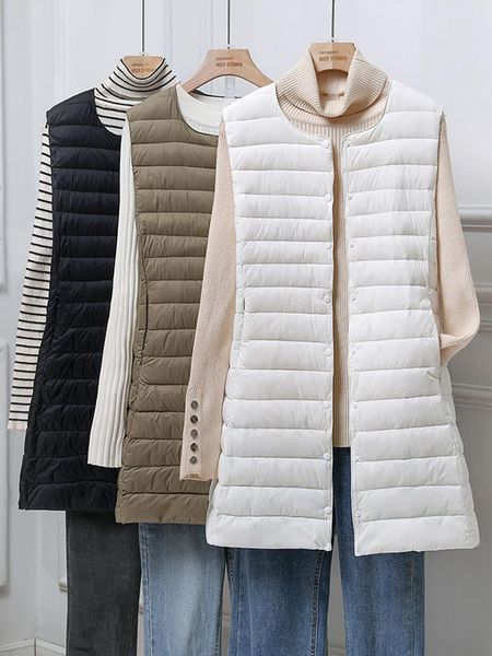 parkas sedutmo ultra light thin winter duck down vest women slim long jackets casual quilted basic waistcoat for autumn ed1817, Black
parkas sedutmo ultra light thin winter duck down vest women slim long jackets casual quilted basic waistcoat for autumn ed1817, Black