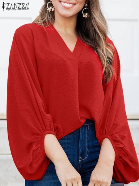 t-shirt zanzea women spring v neck lantern sleeve blouse 2022 elegant solid work shirt casual loose blusas chemise tunic oversize, White
t-shirt zanzea women spring v neck lantern sleeve blouse 2022 elegant solid work shirt casual loose blusas chemise tunic oversize, White