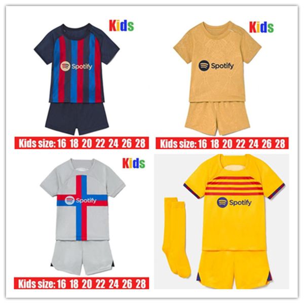 22/23 barca soccer jerseys lewandowski fc ferran camiseta de futbol raphinha 2023 barcelona roberto kit shirt kids sets uniforms, Black;yellow
22/23 barca soccer jerseys lewandowski fc ferran camiseta de futbol raphinha 2023 barcelona roberto kit shirt kids sets uniforms, Black;yellow