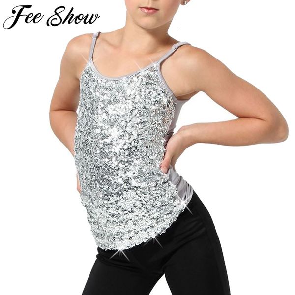 vest kids adjustable spaghetti straps sparkly sequined tank stage performance dance costume girls gymnastics ballet camisole 230422, Blue
vest kids adjustable spaghetti straps sparkly sequined tank stage performance dance costume girls gymnastics ballet camisole 230422, Blue