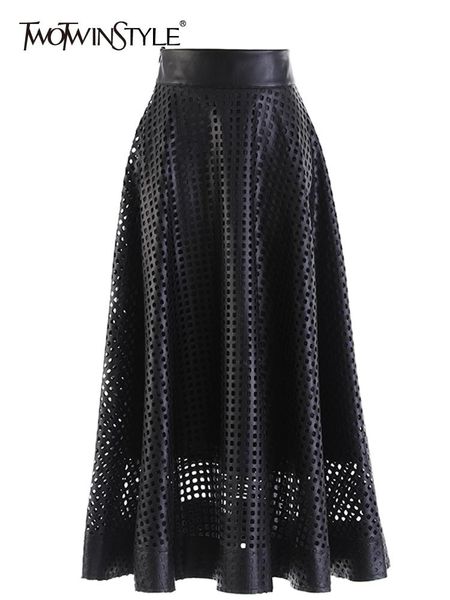 dresses twotwinstyle pu leather black cut out skirt for women high waist a line solid minimalist midi skirts female clothing summer 2022, Black;gray
dresses twotwinstyle pu leather black cut out skirt for women high waist a line solid minimalist midi skirts female clothing summer 2022, Black;gray