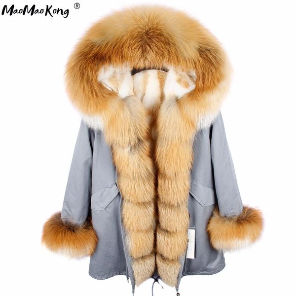 fur maomaokong women long parka fur coat winter jacket real fur collar natural rabbit fur thick warm fur liner parkas outerwear, Black
fur maomaokong women long parka fur coat winter jacket real fur collar natural rabbit fur thick warm fur liner parkas outerwear, Black