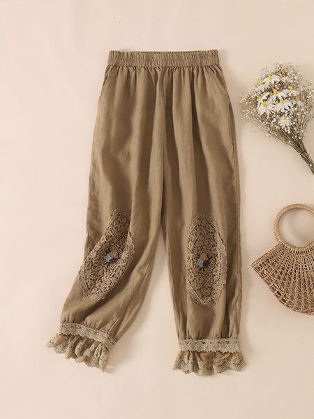 women's pants capris vintage literary loose ankle-length pants for women casual lace flower embroidered harem pants female lantern trou, Black;white
women's pants capris vintage literary loose ankle-length pants for women casual lace flower embroidered harem pants female lantern trou, Black;white