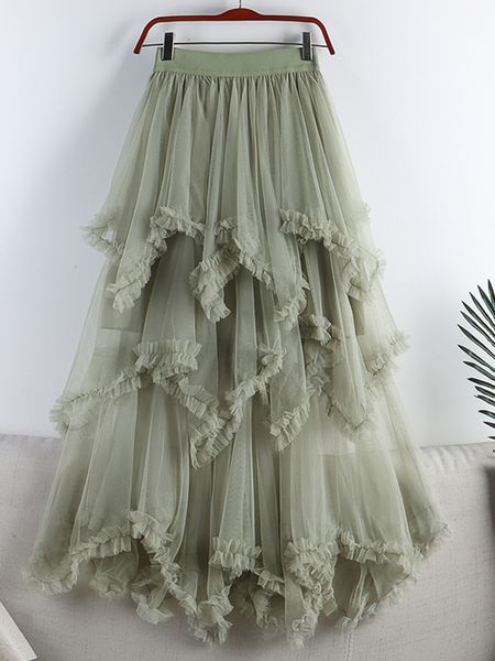 skirts surmiitro long pleated tulle skirt women summer korean irregular 3 layers mesh laciness a line high waist maxi skirt female 230422, Black
skirts surmiitro long pleated tulle skirt women summer korean irregular 3 layers mesh laciness a line high waist maxi skirt female 230422, Black