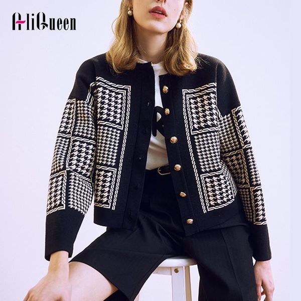 sweaters fall ladies houndstooth knit cardigans black and white sweater jackets coat outerwear women short winter jacket, White;black
sweaters fall ladies houndstooth knit cardigans black and white sweater jackets coat outerwear women short winter jacket, White;black