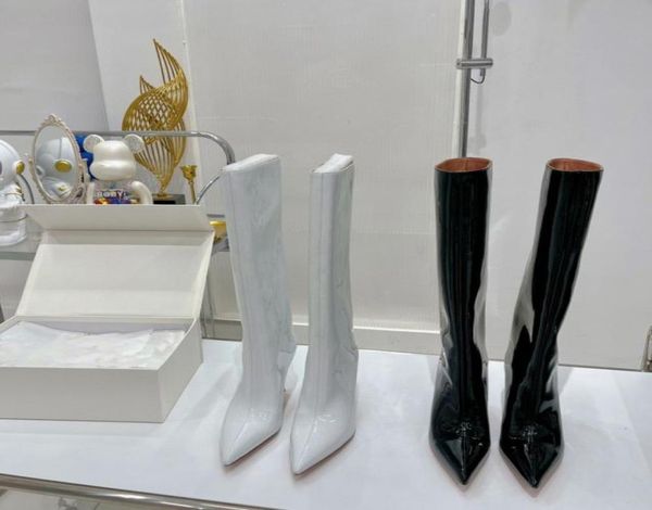 2022 new high heel fashion patent leather high boots black pointed toe stiletto side zip but knee7041460
2022 new high heel fashion patent leather high boots black pointed toe stiletto side zip but knee7041460