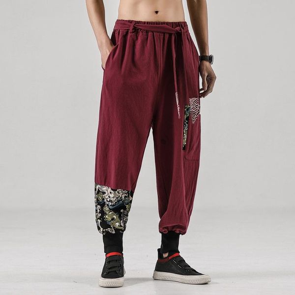 pants men clothing 2022 japanese kimono men cotton linen print belt retro harem pants casual loose trousers harajuku hip hop, Black
pants men clothing 2022 japanese kimono men cotton linen print belt retro harem pants casual loose trousers harajuku hip hop, Black