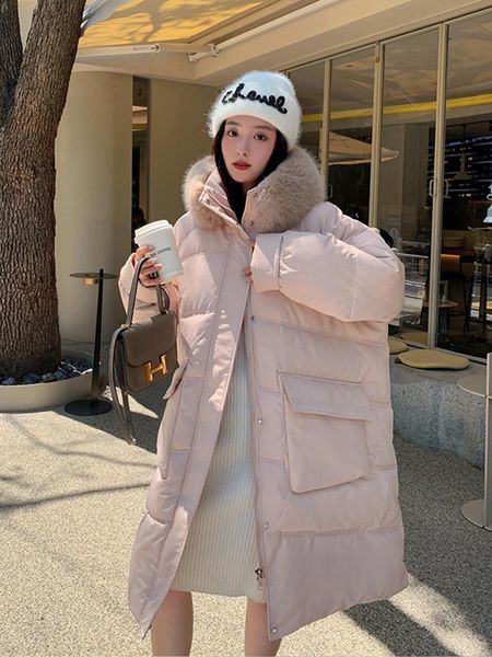 leather winter pink long parkas coat women 2022 korean fashion elegant ladies chic jacket fur collar big pocket oversized puffer coats, Black
leather winter pink long parkas coat women 2022 korean fashion elegant ladies chic jacket fur collar big pocket oversized puffer coats, Black