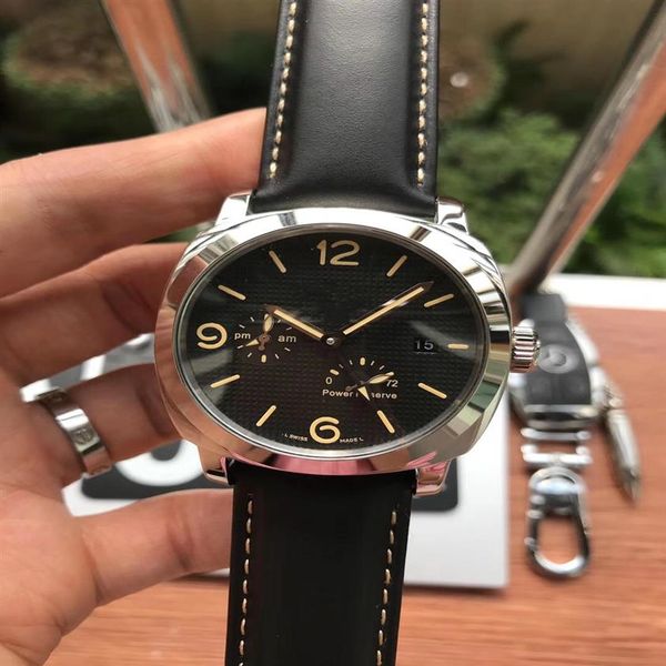 power reserve automatic movement pam watches with leather strap 44mm case wristwatch 44mm men watches238e, Slivery;brown
power reserve automatic movement pam watches with leather strap 44mm case wristwatch 44mm men watches238e, Slivery;brown