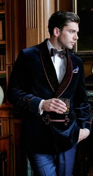 blazers dark blue velvet smoking jackets burgundy shawl lapel formal tuxedos loose vintage retro dinner party prom suit blazer(1 jacket), White;black
blazers dark blue velvet smoking jackets burgundy shawl lapel formal tuxedos loose vintage retro dinner party prom suit blazer(1 jacket), White;black