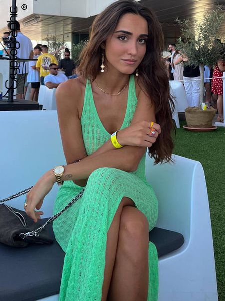 casual dresses cryptographic sleeveless knitted slit maxi dress for women elegant outfits summer backless lace up green dresses party club 2, Black;gray
casual dresses cryptographic sleeveless knitted slit maxi dress for women elegant outfits summer backless lace up green dresses party club 2, Black;gray
