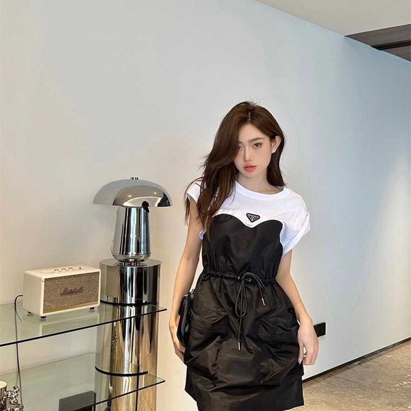 34% off family spring/summer new nylon triangle contrast panel drawstring loose casual dress, Black;gray
34% off family spring/summer new nylon triangle contrast panel drawstring loose casual dress, Black;gray