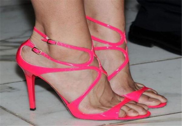 women brand design open toe straps cross thin heel gladiator sandals candy colors patent leather orange gold nude high heel sandal4441186, Black
women brand design open toe straps cross thin heel gladiator sandals candy colors patent leather orange gold nude high heel sandal4441186, Black