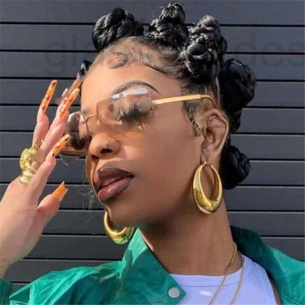 sunglasses designer new fashion square-frame star same style frameless trimmed sunglasses t7i6, White;black
sunglasses designer new fashion square-frame star same style frameless trimmed sunglasses t7i6, White;black