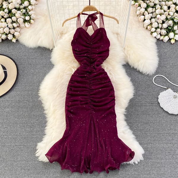 casual dresses halter glitter bodycon dress ruched off shoulder mermaid dresses elegant evening party gown women fashion vintage vestidos 23, Black;gray
casual dresses halter glitter bodycon dress ruched off shoulder mermaid dresses elegant evening party gown women fashion vintage vestidos 23, Black;gray