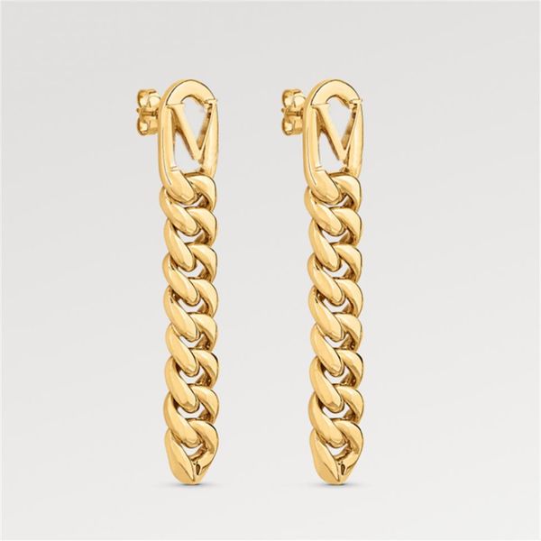 fashion chain earrings woman designer gold ear studs luxury jewelry hip hop stud earring womens party wedding gift earrings with b2638, Golden
fashion chain earrings woman designer gold ear studs luxury jewelry hip hop stud earring womens party wedding gift earrings with b2638, Golden