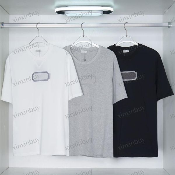 xinxinbuy men designer tee t shirt 23ss paris letter embroidery short sleeve cotton women white black khaki grey s-3xl248b, Black;brown
xinxinbuy men designer tee t shirt 23ss paris letter embroidery short sleeve cotton women white black khaki grey s-3xl248b, Black;brown