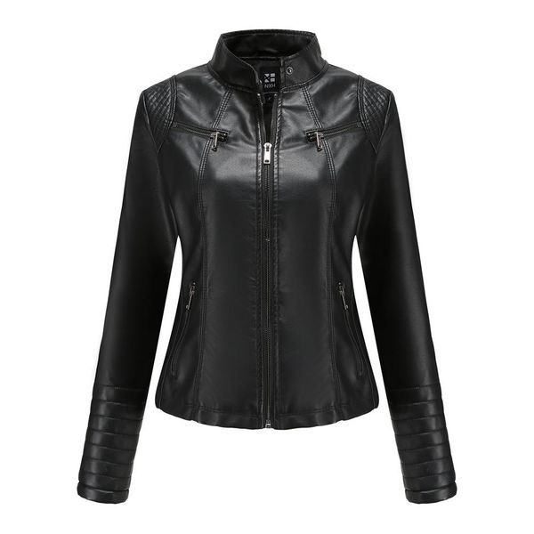 jackets women moto biker zipper jacket autumn spring motorcycle leather jacket ladies 2021 black red coffee apricot chaqueta cuero mujer, Black;brown
jackets women moto biker zipper jacket autumn spring motorcycle leather jacket ladies 2021 black red coffee apricot chaqueta cuero mujer, Black;brown
