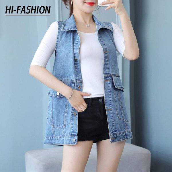vests hifashion classic loose midlength denim vest women plus size sleeveless jean jacket casual spring big pocket waistcoat female, Black;white
vests hifashion classic loose midlength denim vest women plus size sleeveless jean jacket casual spring big pocket waistcoat female, Black;white