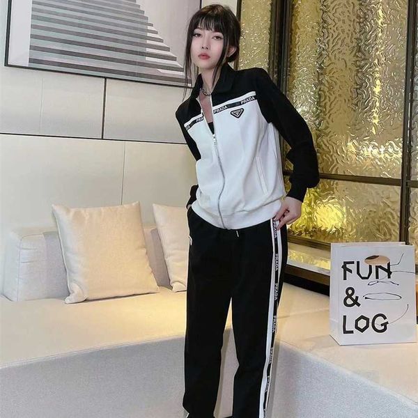 32% off family autumn/winter new classic triangle letter ribbon splice casual coat+pants sports two piece set, White
32% off family autumn/winter new classic triangle letter ribbon splice casual coat+pants sports two piece set, White